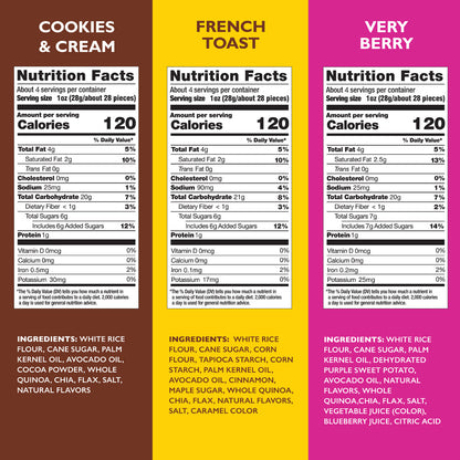 6 Flavor Variety [Birthday, S'mores, French Toast, Very Berry, Cinnamon, Cookies & Cream] 4oz